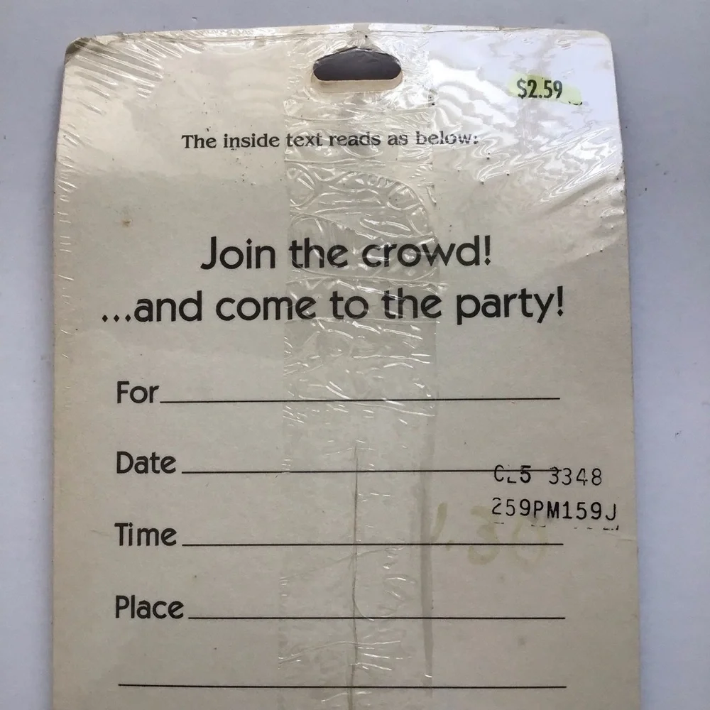 Coca Cola Bottles 8 Party Invitations Hallmark 1993 Pop Art Look USA Vintage NEW